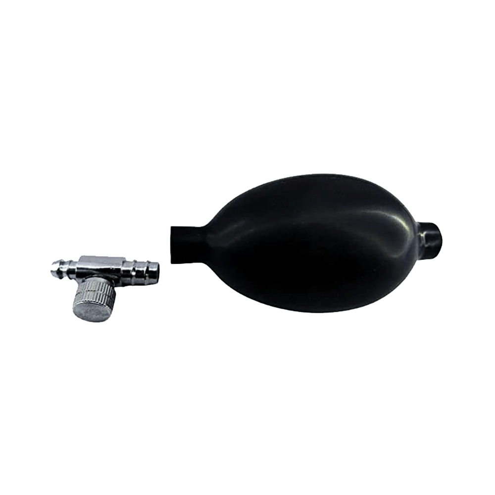 Bos Medicare Surgical Rubber Manual BP Bulb with Metal Valve  Black