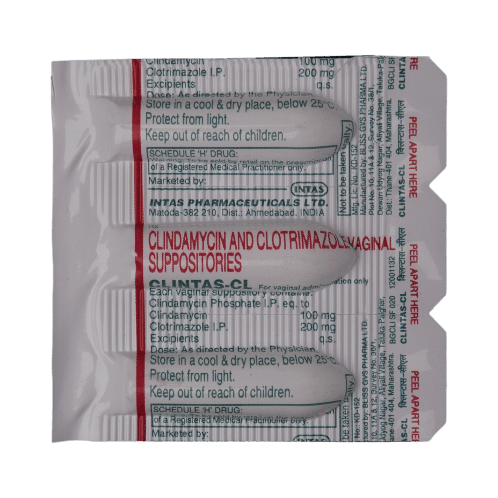 Clintas-CL Vaginal Suppository - Image 4