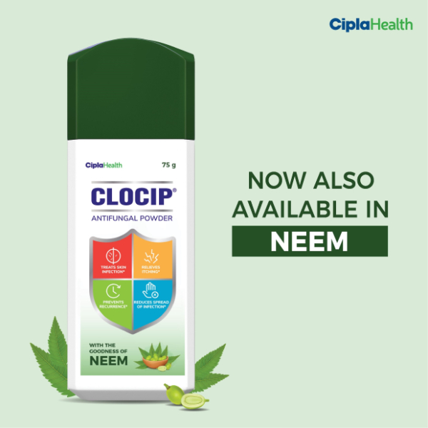 Clocip Anti Fungal Dusting Powder - Neem - Image 3