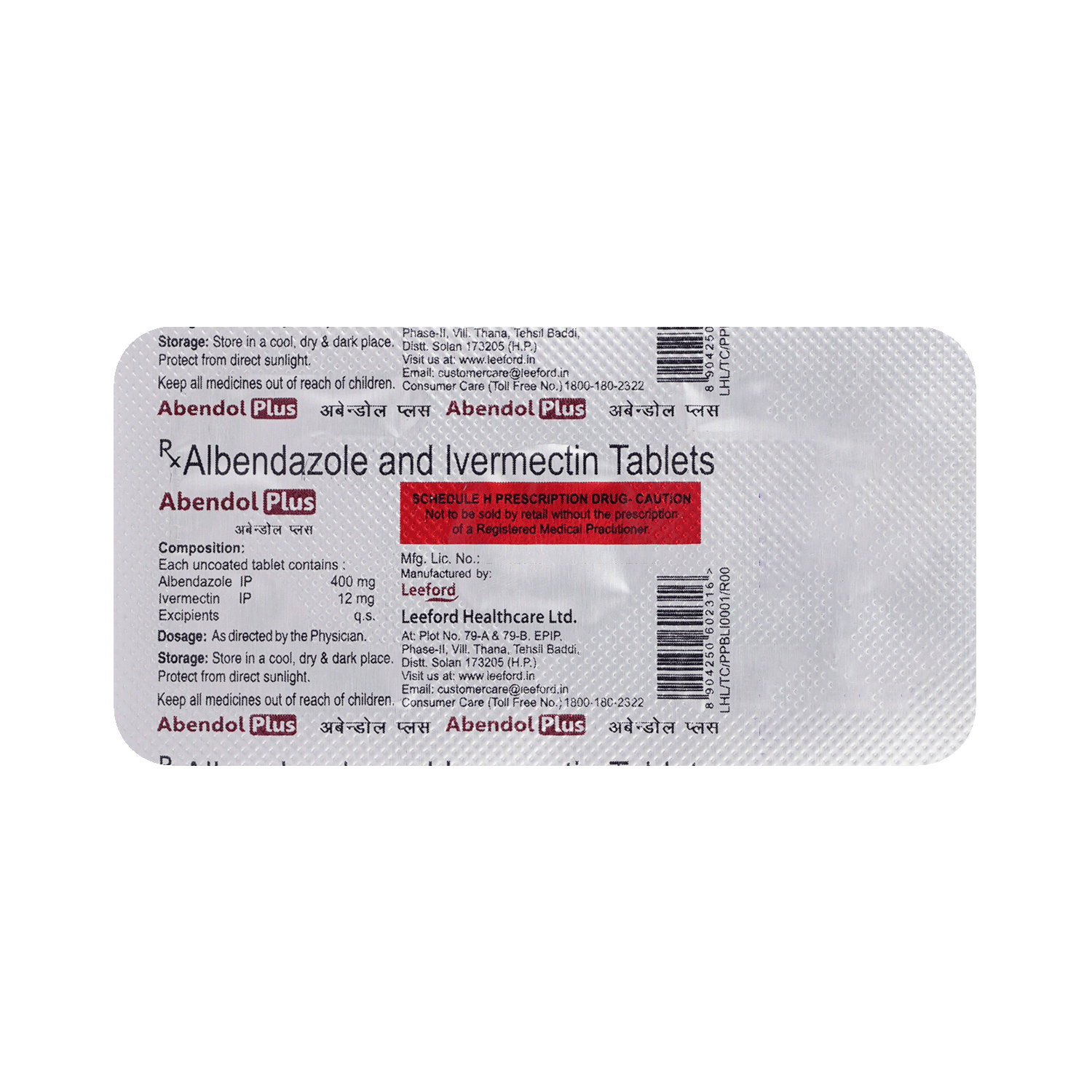 Abendol Plus 12mg/400mg Tablet - Image 5