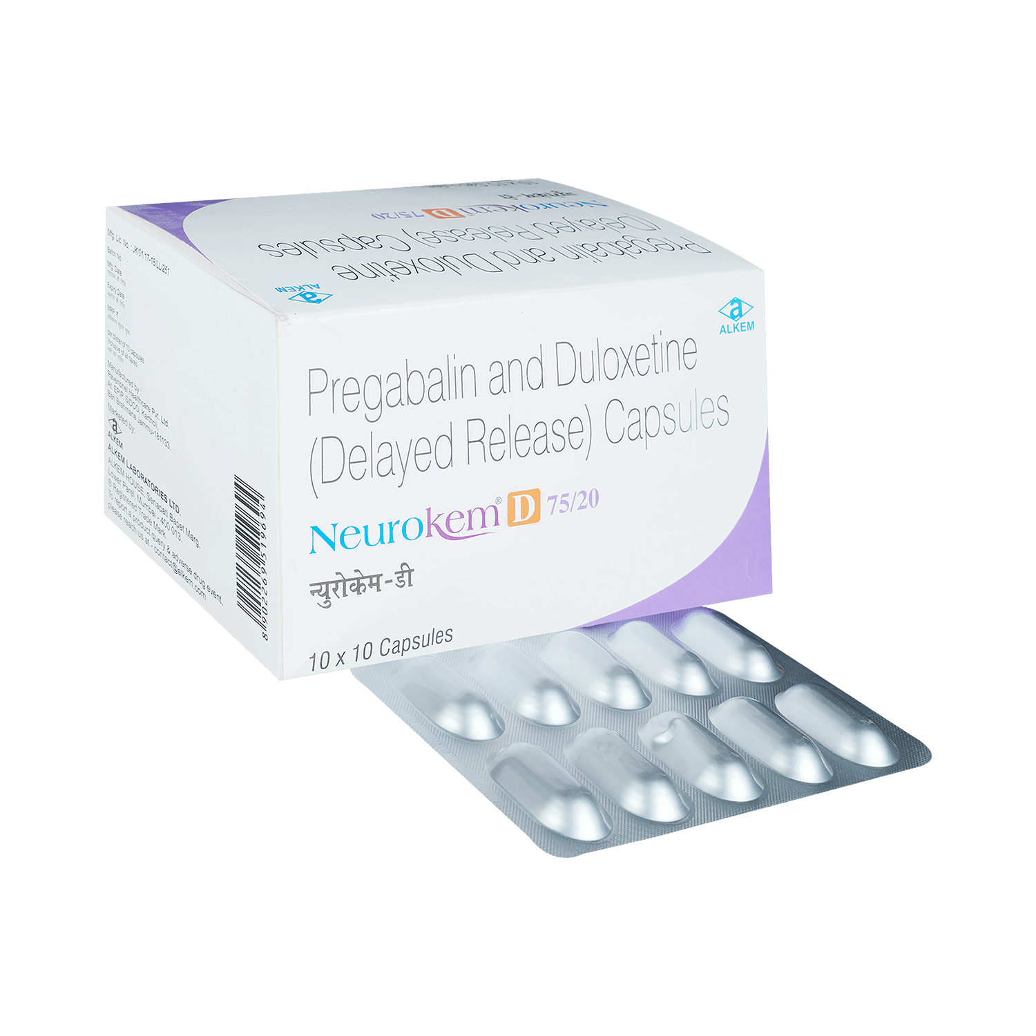 Neurokem D 75mg/20mg Capsule