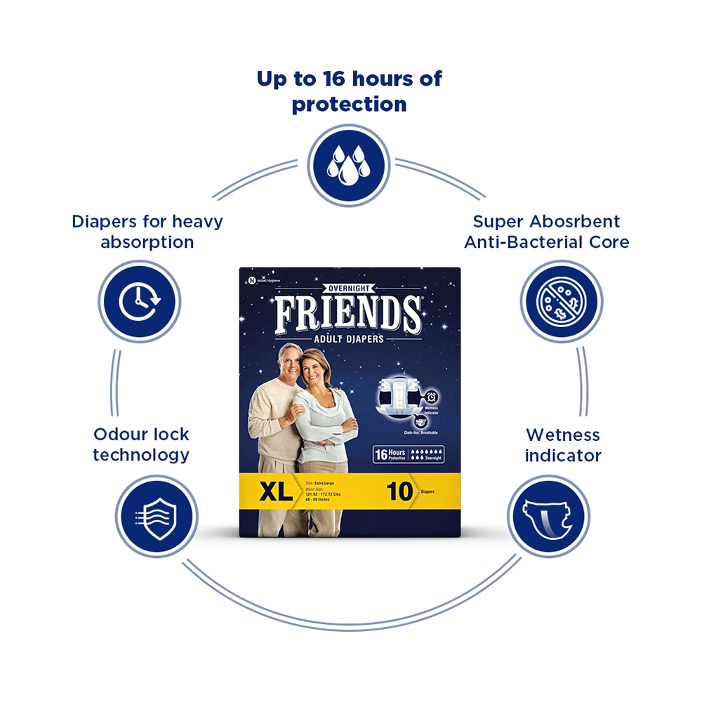 Friends Overnight Adult Diaper XL - Image 3