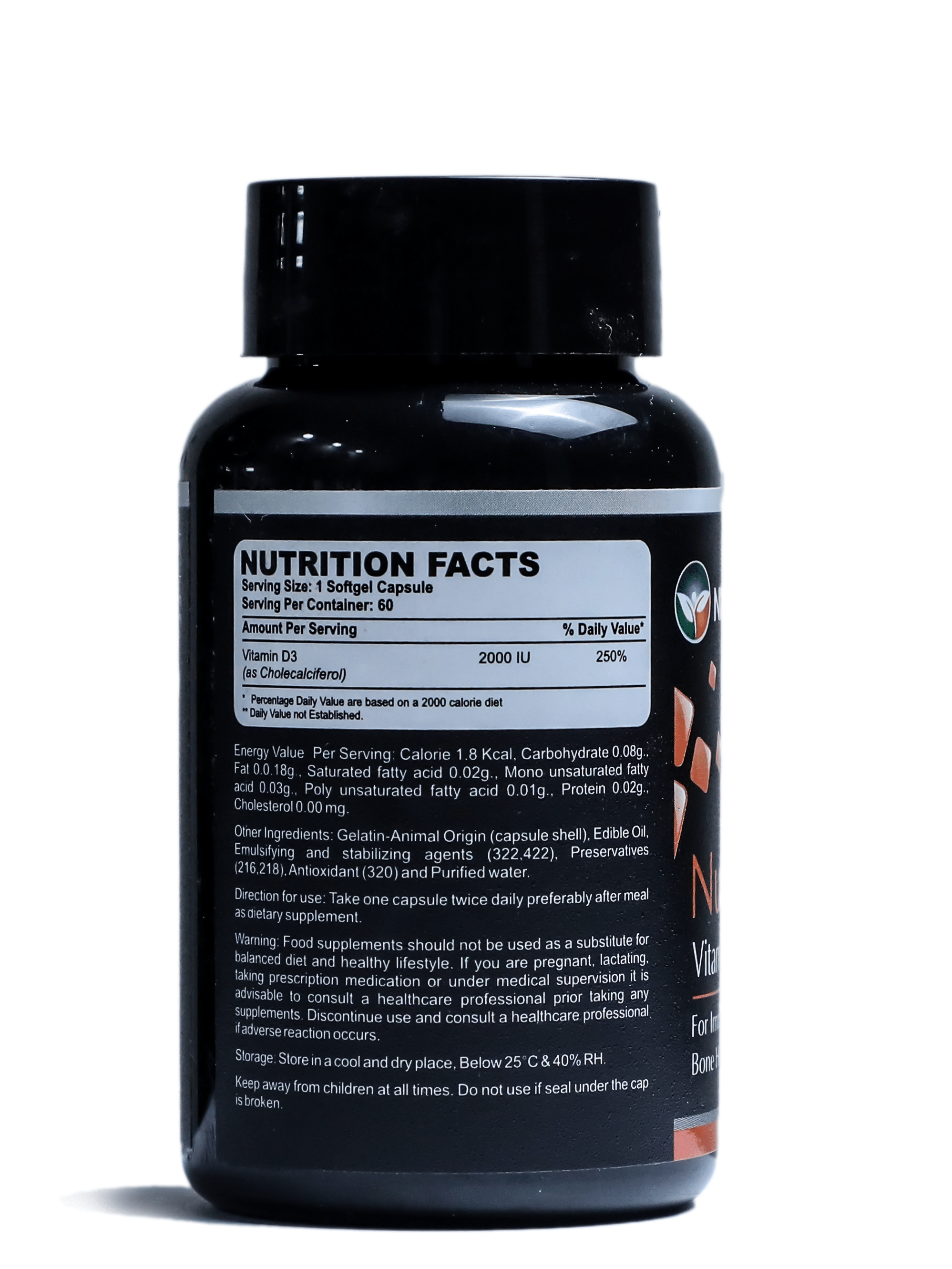 Nuvilife NuviFerol Vitamin D3 Capsule - Image 2