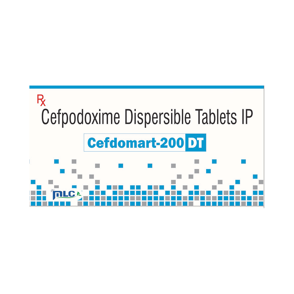 Cefdomart 200 DT Tablet - Image 1