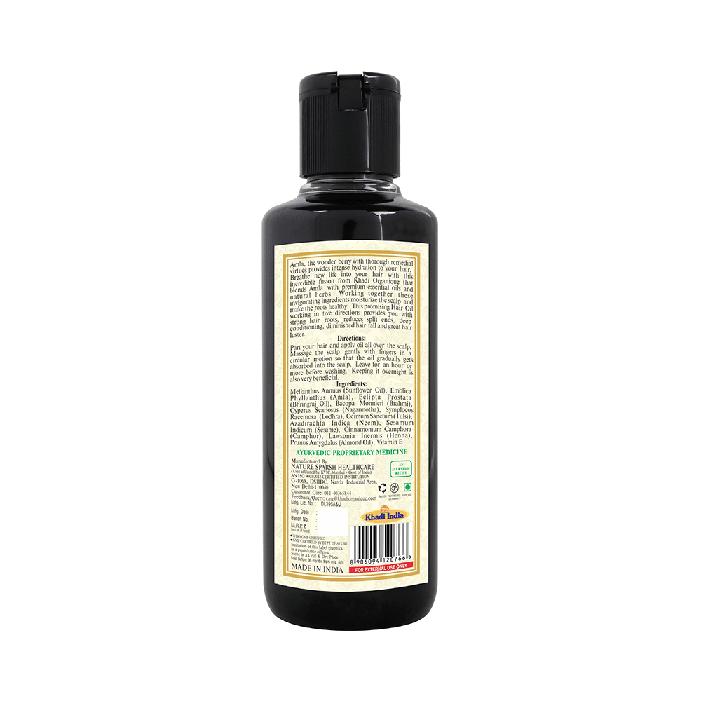 Khadi Organique Natural Hair Oil Paraben/Mineral Oil Free Amla - Image 2