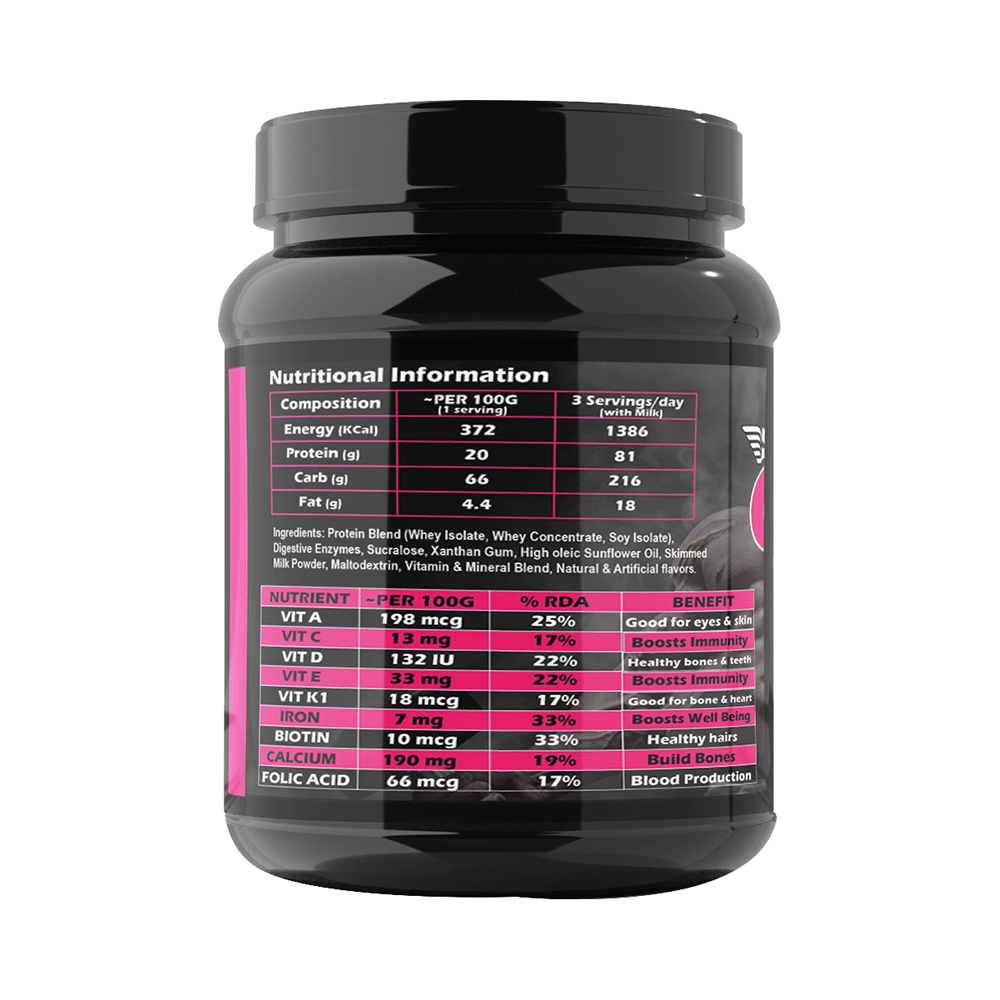 SOS Nutrition Heavy Mass Gainer Rich Strawberry - Image 3