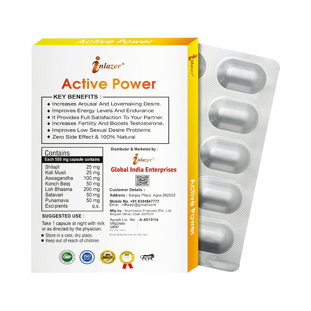 Inlazer Active Power Capsule for Male Performace - Image 2