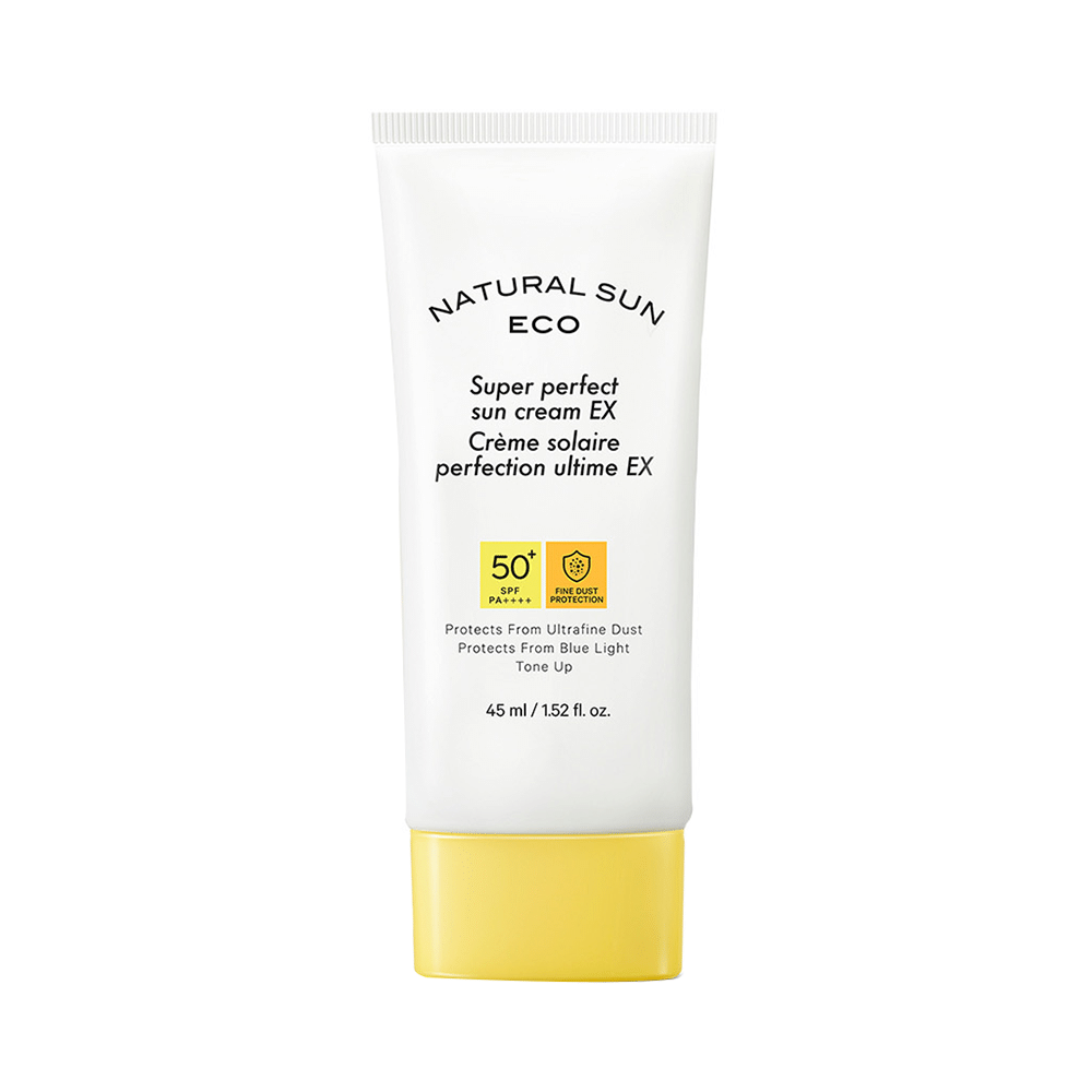The Face Shop Natural Sun  Eco Super Perfect Sunscreen Spf 50+ Pa +++, Protection From Blue Light, Digital Devices, Uv A & Uv B Rays - Image 1