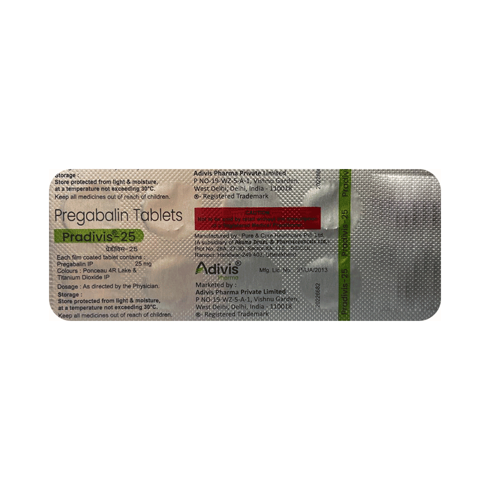 Pradivis 25 Tablet - Image 1