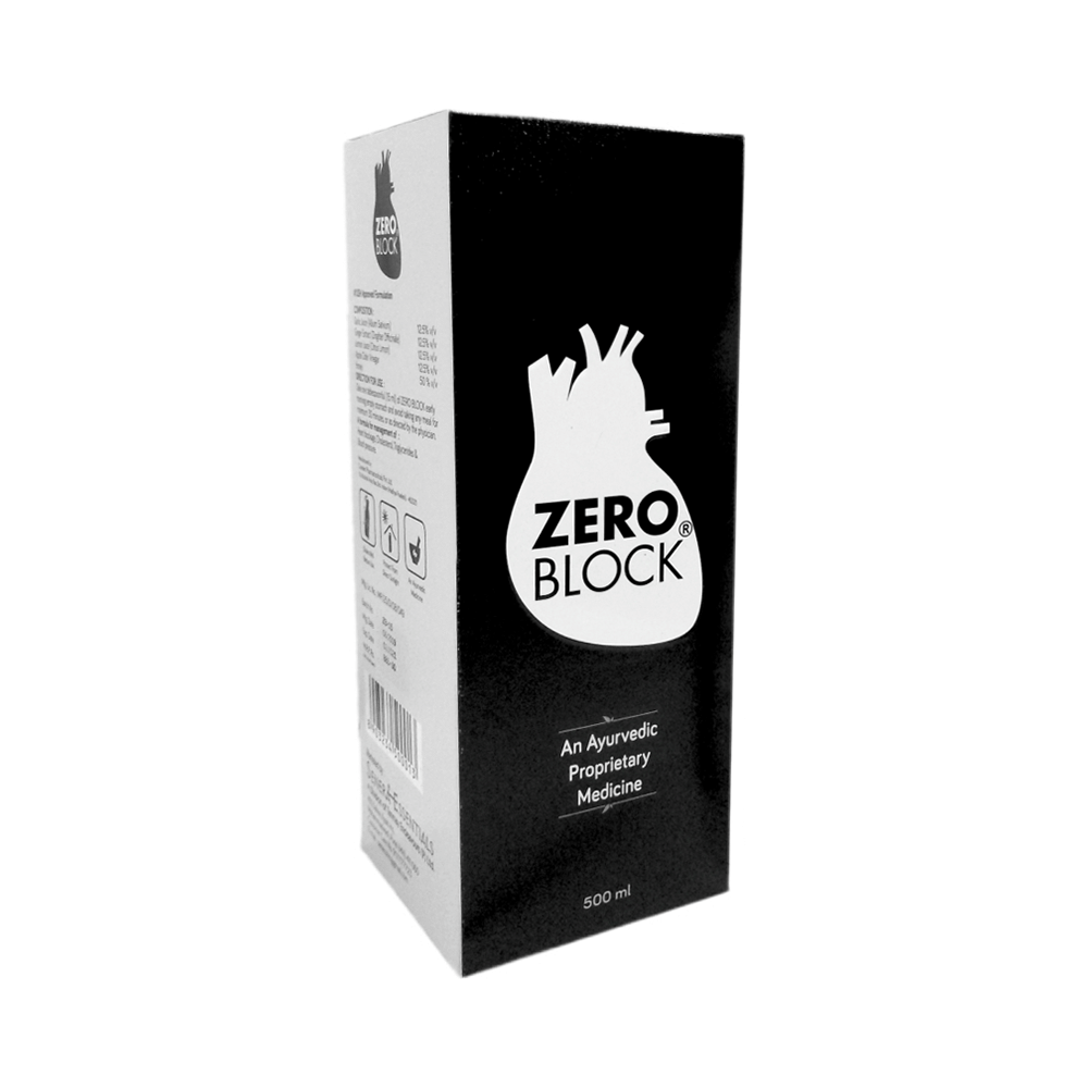 Zero Block Ayurvedic Syrup | For Heart Health (500ml Each) - Image 1