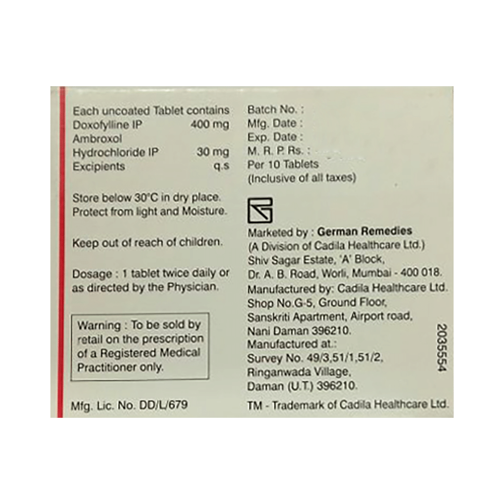 Doxolin AX Tablet - Image 2
