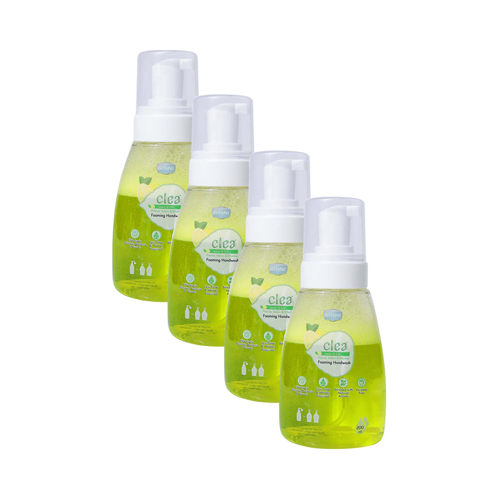 Ginni Clea Foaming Handwash (200ml Each) Lemon & Tulsi