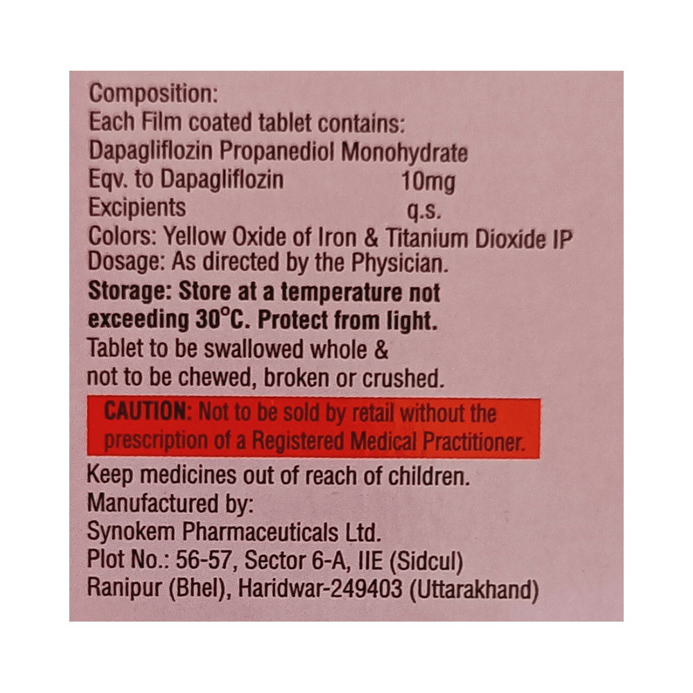 Dapaturn 10 Tablet - Image 2