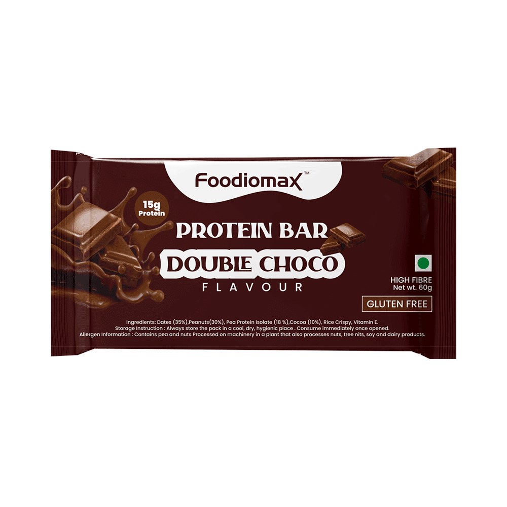 Foodiomax Protien Bar (60gm Each) 2 Coffee Choco & 2 Double Choco - Image 4