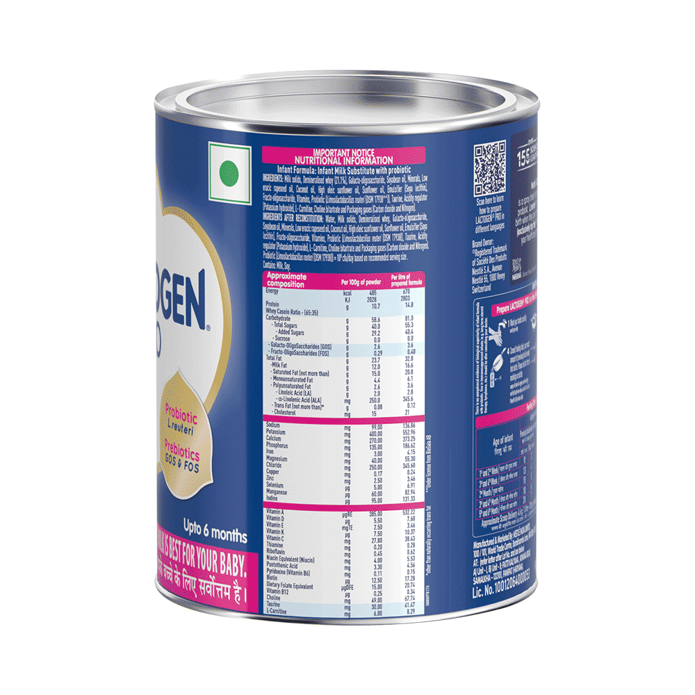 Nestle Lactogen Pro 1, Infant Formula Up To 6 Months With Probiotic And Prebiotics - Image 3