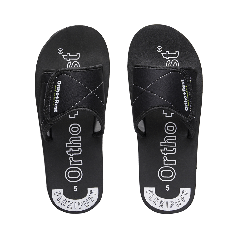 Ortho + Rest Extra Soft Sliders Flip Flop Orthopedic Slippers for Women Black 4 - Image 2
