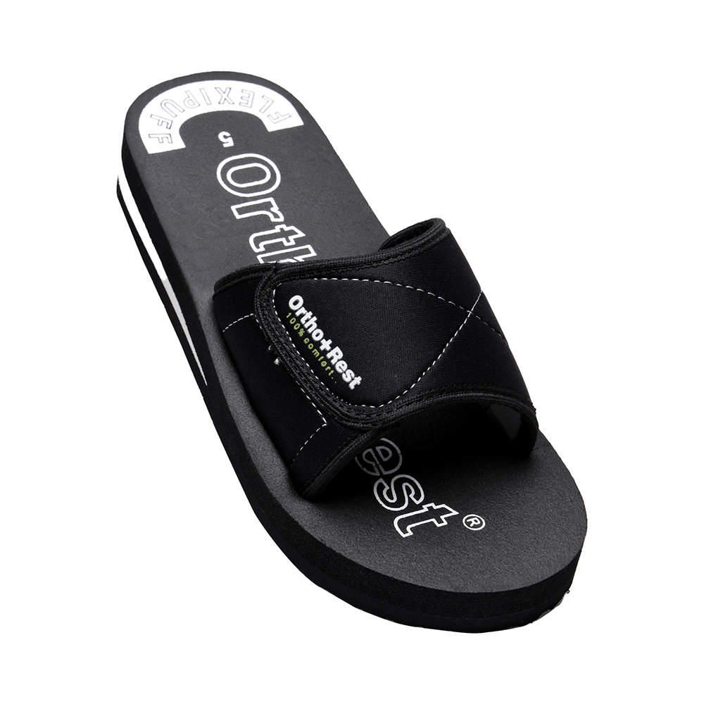 Ortho + Rest Extra Soft Sliders Flip Flop Orthopedic Slippers for Women Black 4