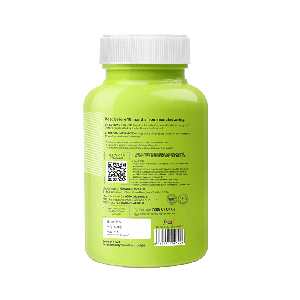 Masculn Super Vitamins Tablet - Image 3