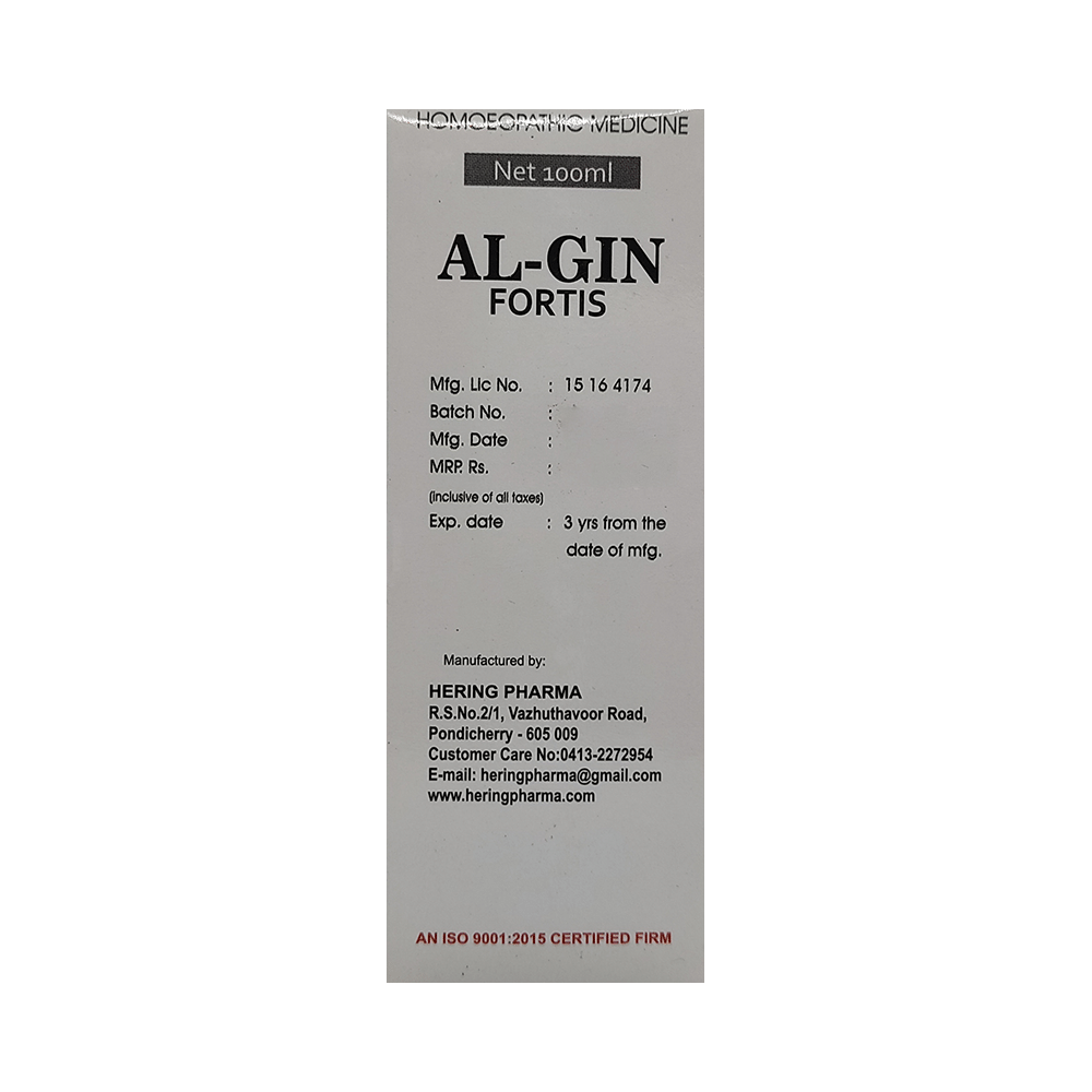 Hering Pharma Al-Gin Fortis (Alfalfa with Ginseng) Tonic - Image 3