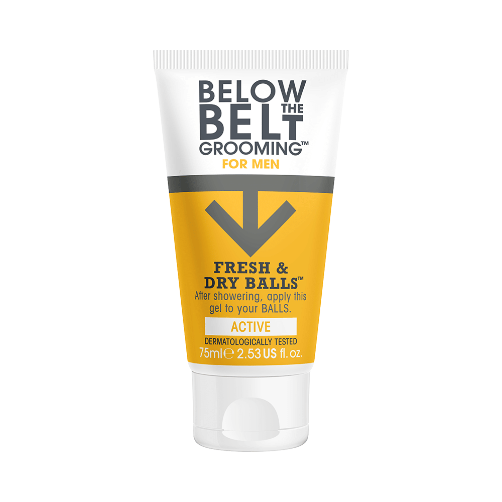 Below the Belt Grooming for Men Fresh and Dry Balls Gel Active