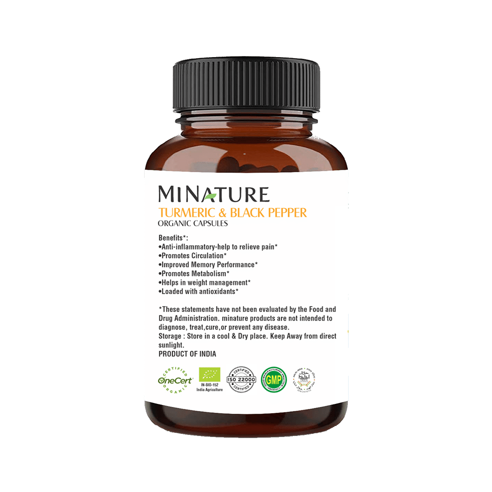 Minature Turmeric & Black Pepper Organic Capsule - Image 2