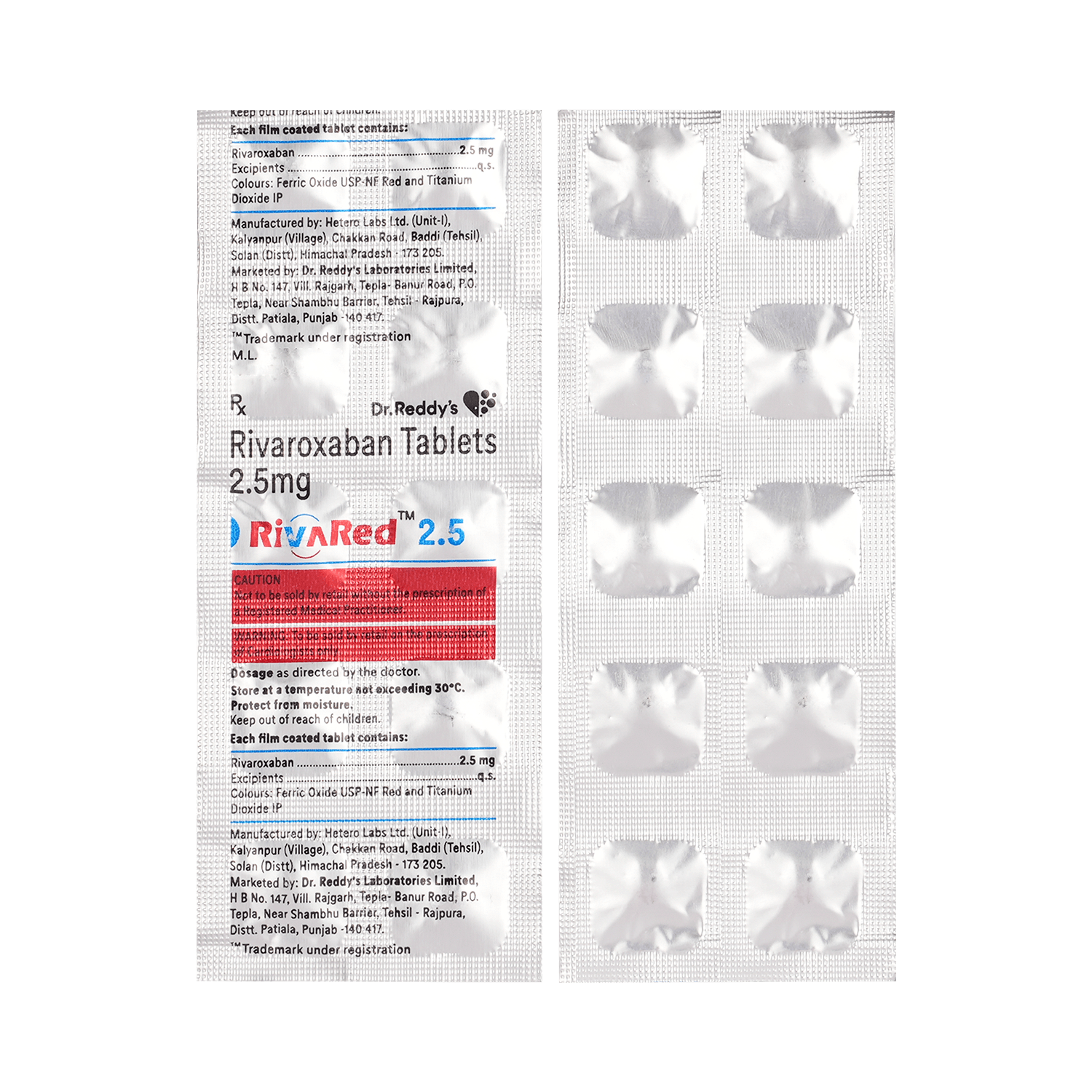 Rivared 2.5mg Tablet - Image 1