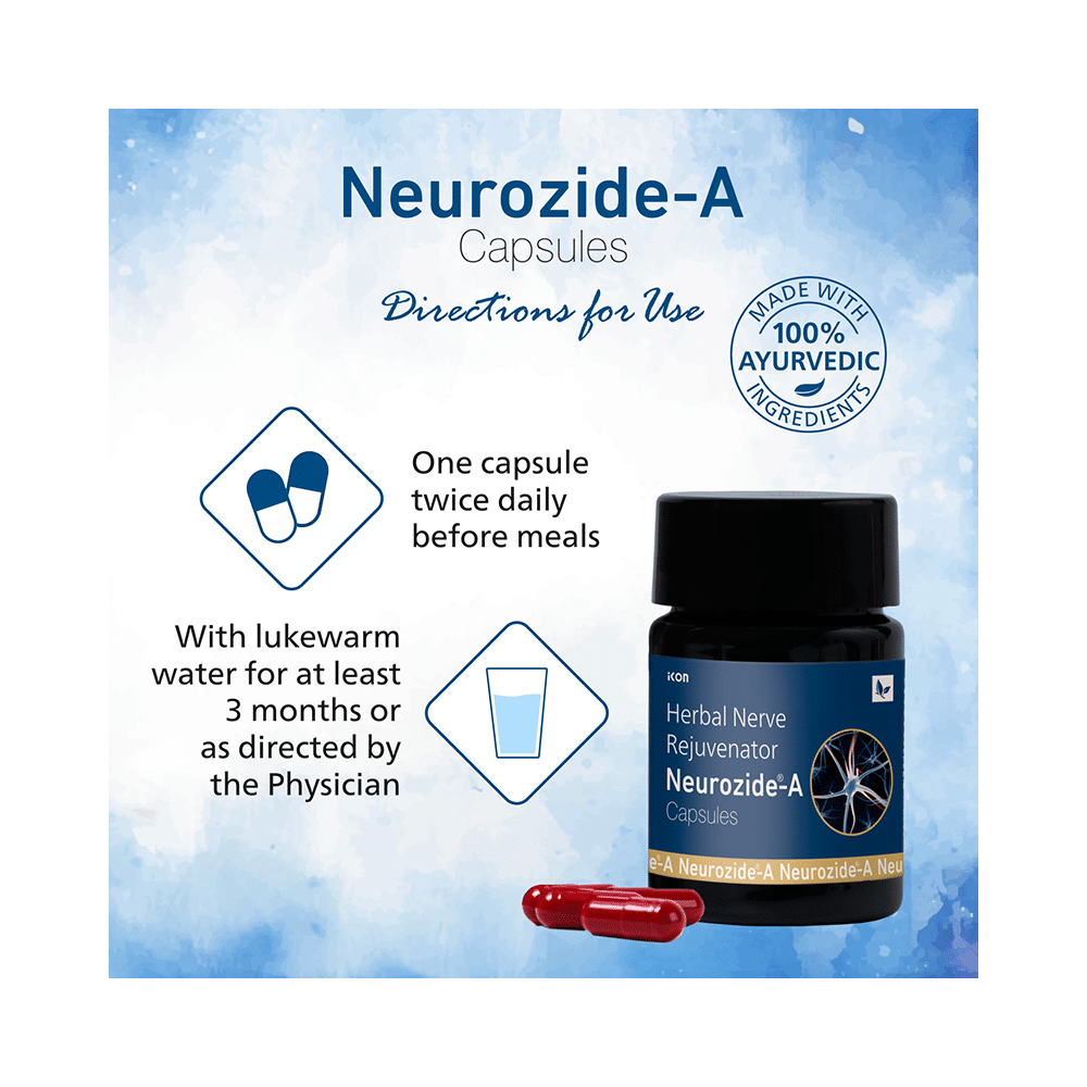 Neurozide-A Herbal Nerve Rejuvenator Capsule (10 Each) - Image 9