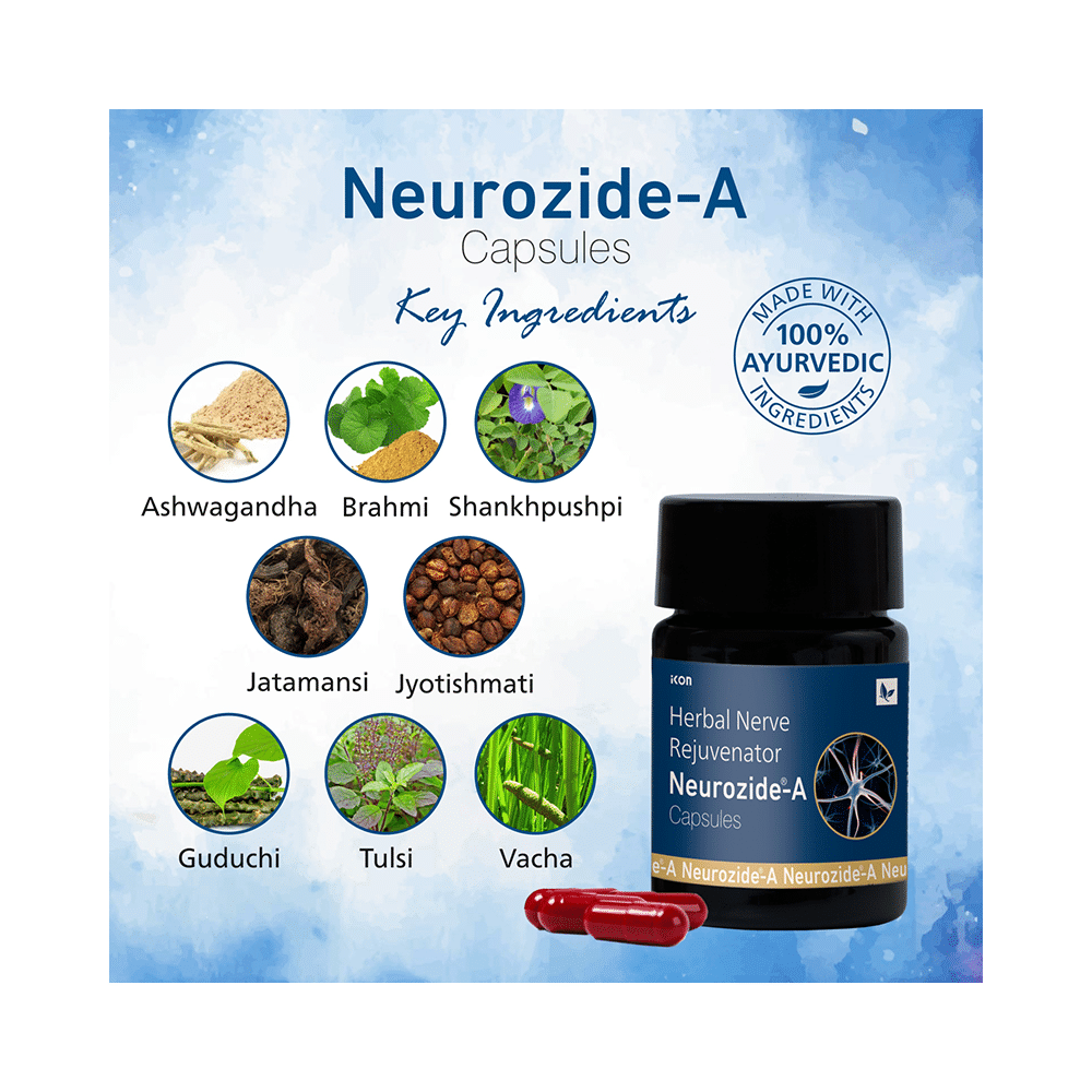 Neurozide-A Herbal Nerve Rejuvenator Capsule (10 Each) - Image 6