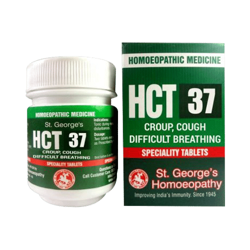 St. George’s HCT 37 Croup, Cough, Difficult Breathing Tablet - Image 1