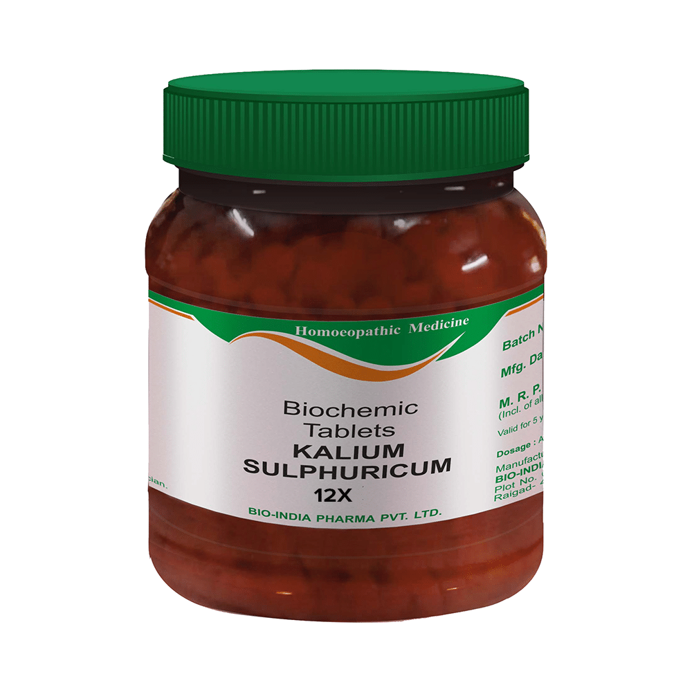 Bio India Kalium Sulphuricum Biochemic Tablet 12X - Image 1