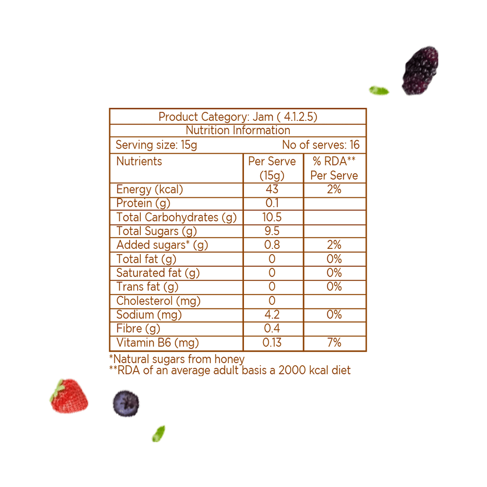 Eatopia Mixed Berry Honey Jam - Image 4