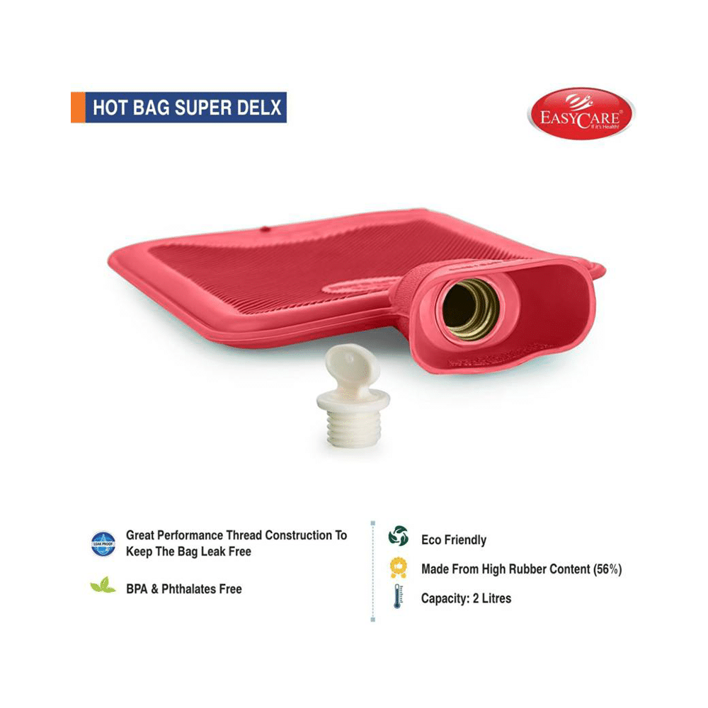 EASYCARE EC1881 Super Deluxe Hot Water Bag Red with cover - Image 3