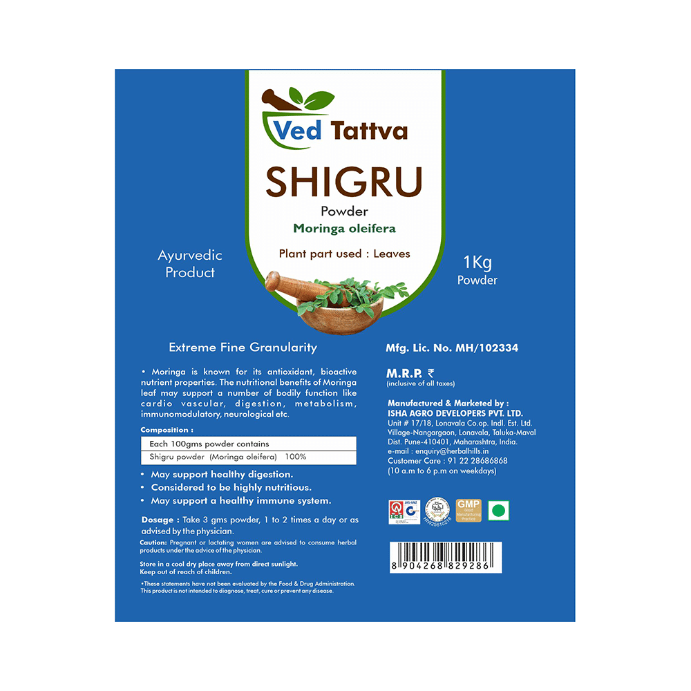 Ved Tattva Shigru Moringa Oliefera Powder - Image 2