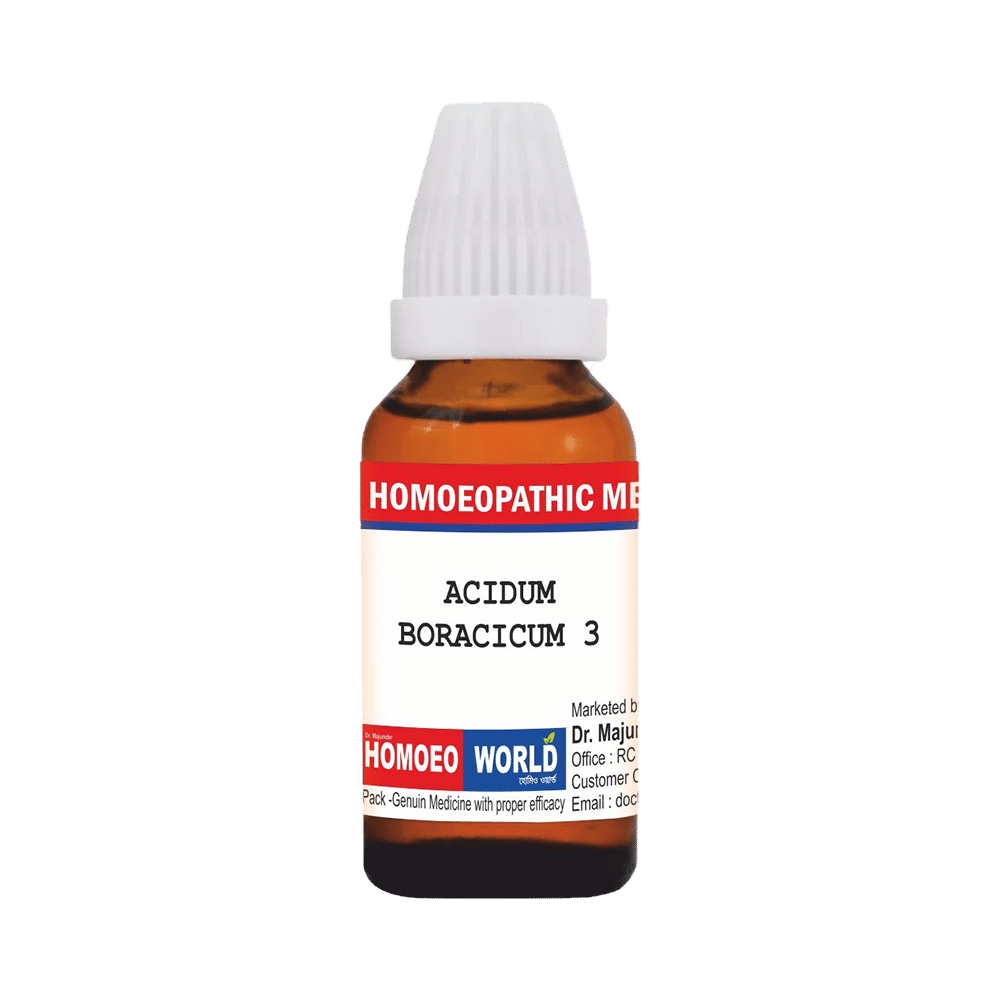 Dr. Majumder Homeo World Acidum Boracicum(30ml Each) 3