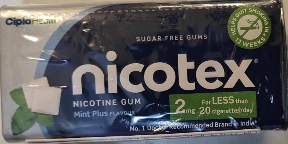 Nicotex 2mg Mint Plus Flavour Sugar Free  - Image 1