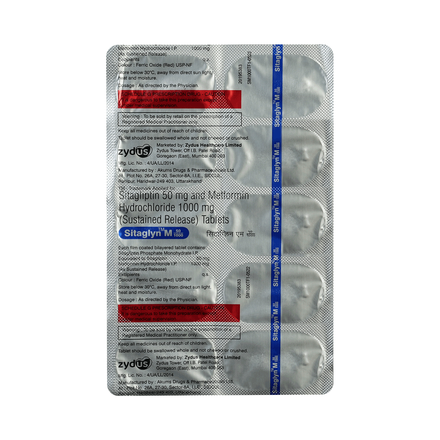 Sitaglyn M 50/1000 Tablet SR - Image 6