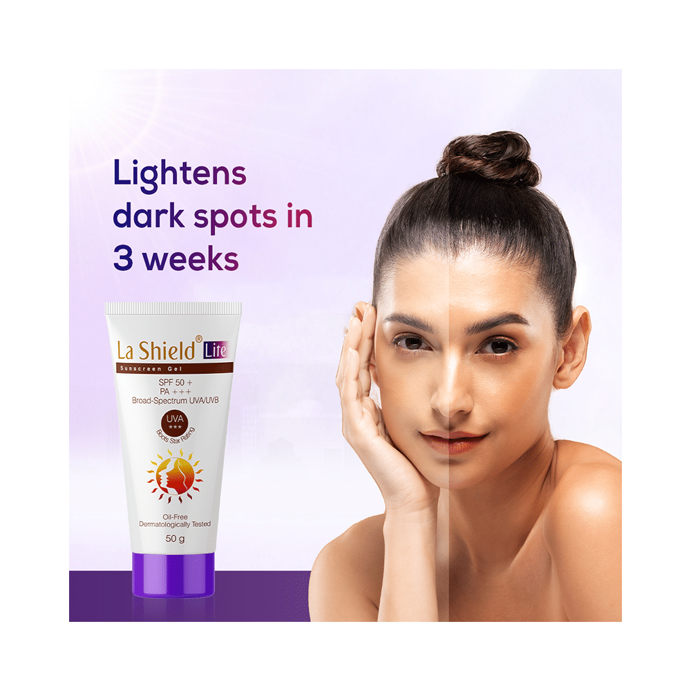 La Shield Lite Sunscreen Gel SPF 50+ PA+++ | For UVA/UVB Protection | Oil-Free - Image 2