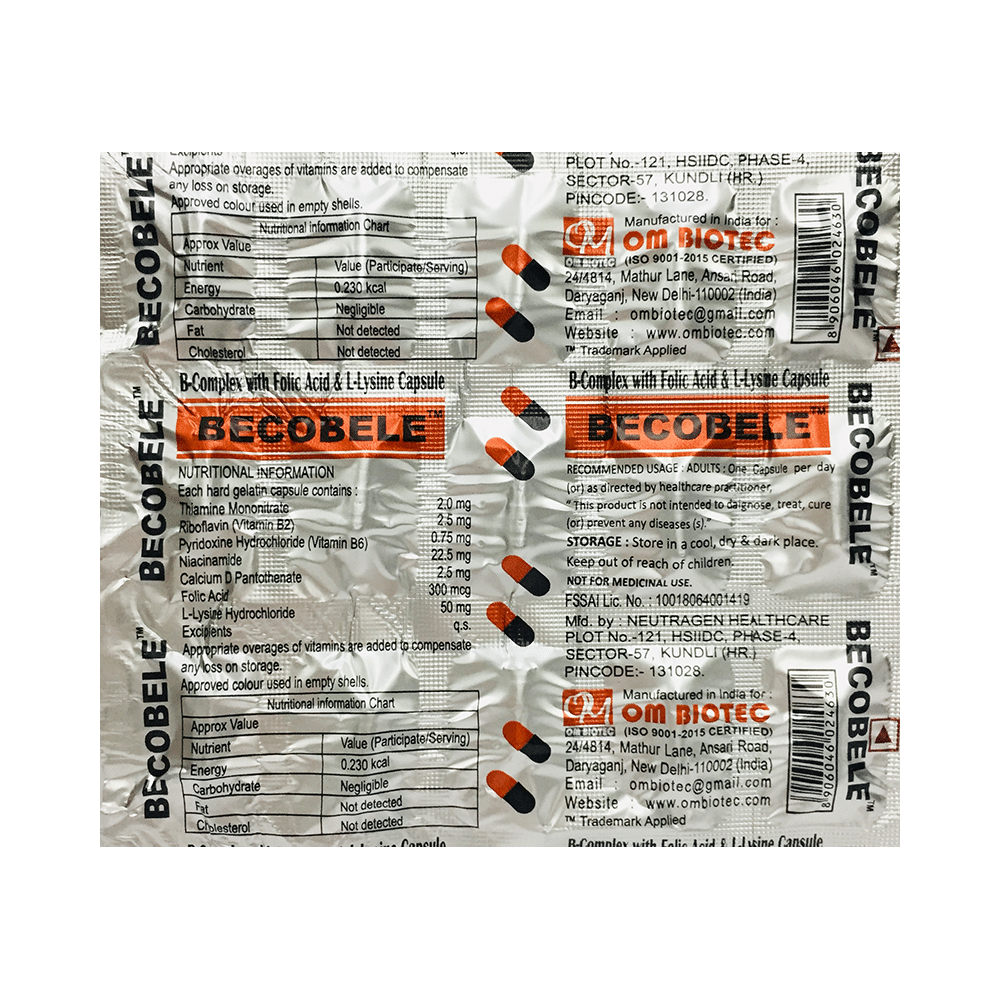 Om Biotec Becobele Capsule - Image 2