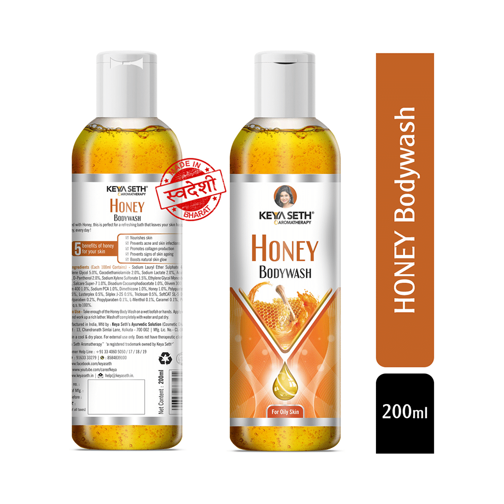 Keya Seth Aromatherapy Body Wash Honey for Oily Skin - Image 3