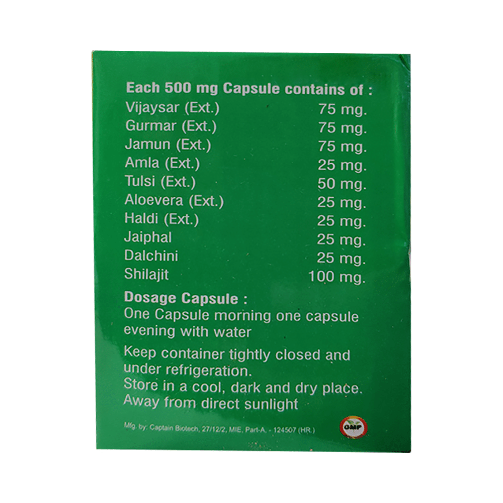 Sat Kartar Dr. Sugar Free Diabetes Care Kit (4 Bottle of 50ml Juice + 60 Capsule) - Image 2