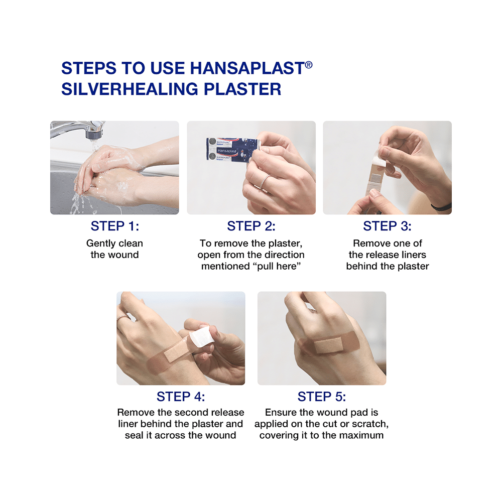 Hansaplast Silverhealing Washproof Band Aid, First Aid - Image 6