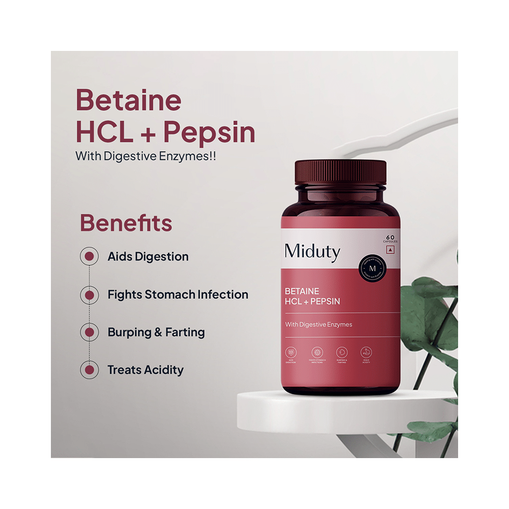 Miduty Betain HCL + Pepsin Capsule - Image 3