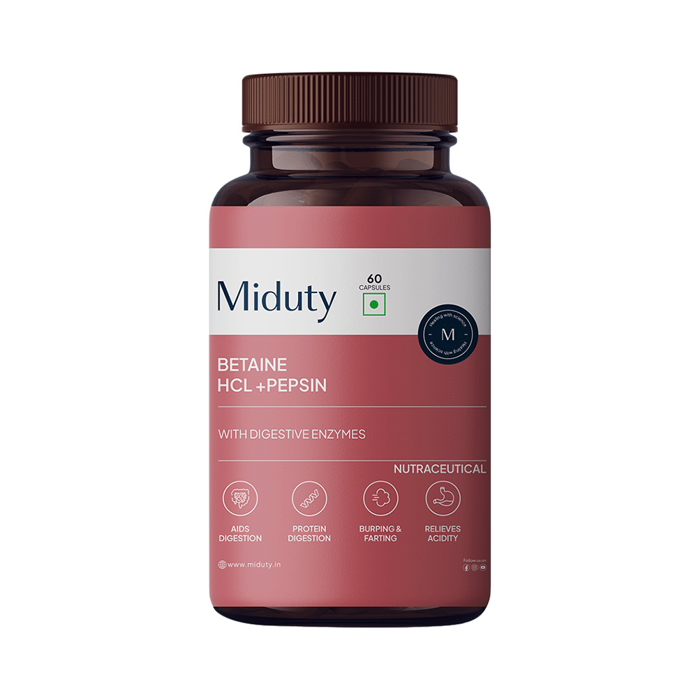 Miduty Betain HCL + Pepsin Capsule - Image 1