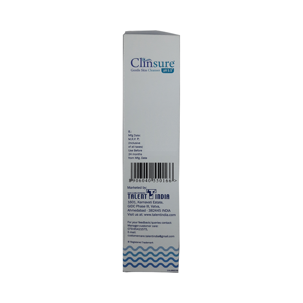 Clinsure Gentle Skin Cleanser with pH 5.5 | All Skin Types | Paraben & Sulphate-Free - Image 3