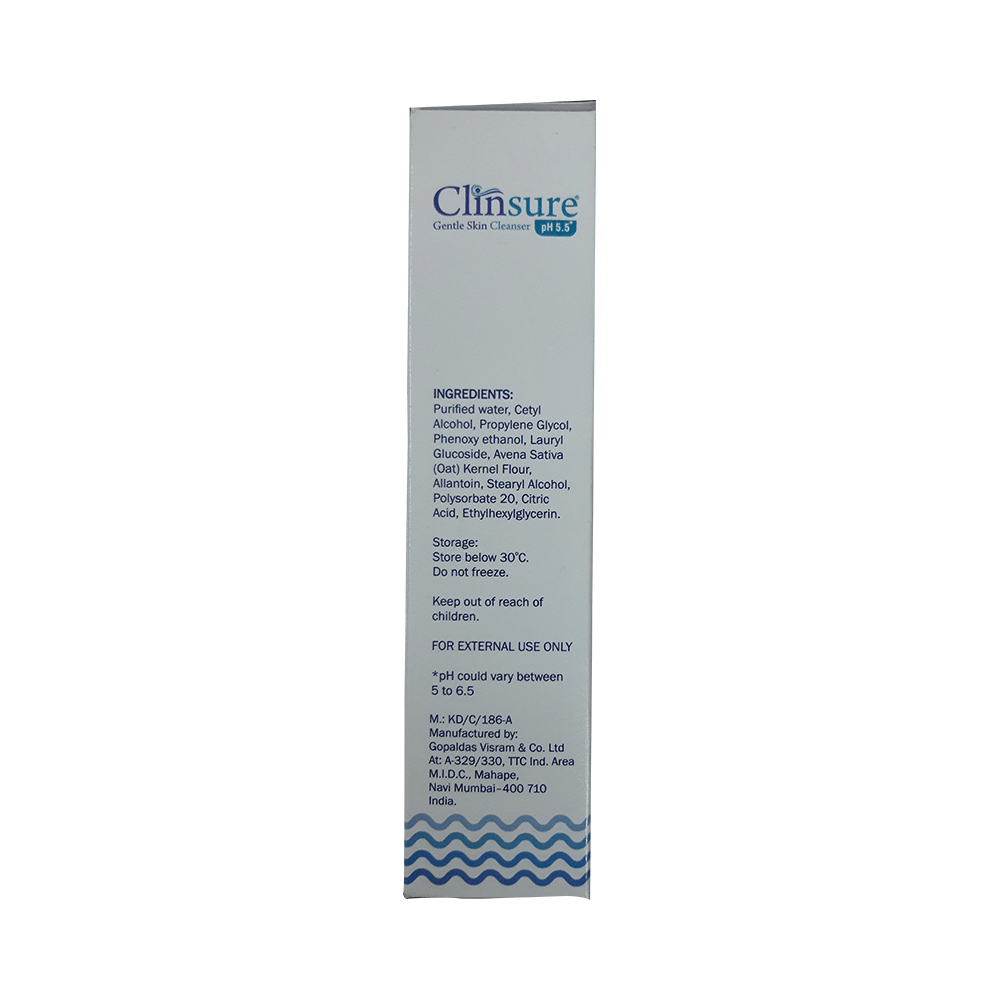 Clinsure Gentle Skin Cleanser with pH 5.5 | All Skin Types | Paraben & Sulphate-Free - Image 2