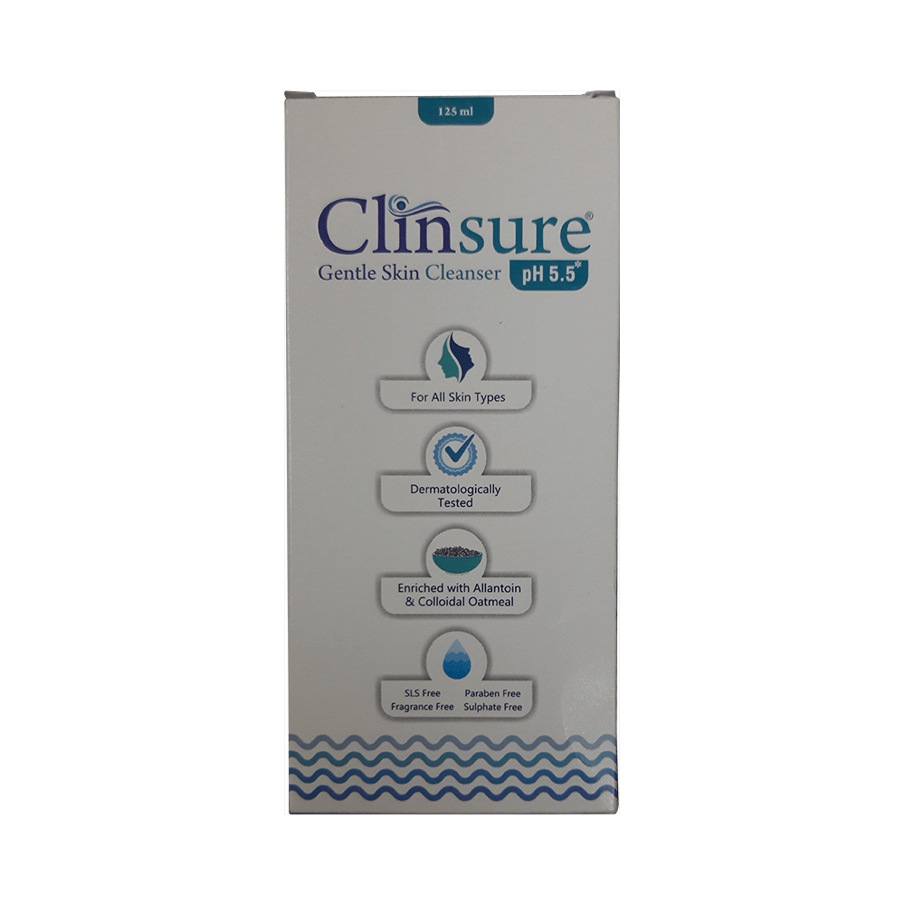 Clinsure Gentle Skin Cleanser with pH 5.5 | All Skin Types | Paraben & Sulphate-Free - Image 1