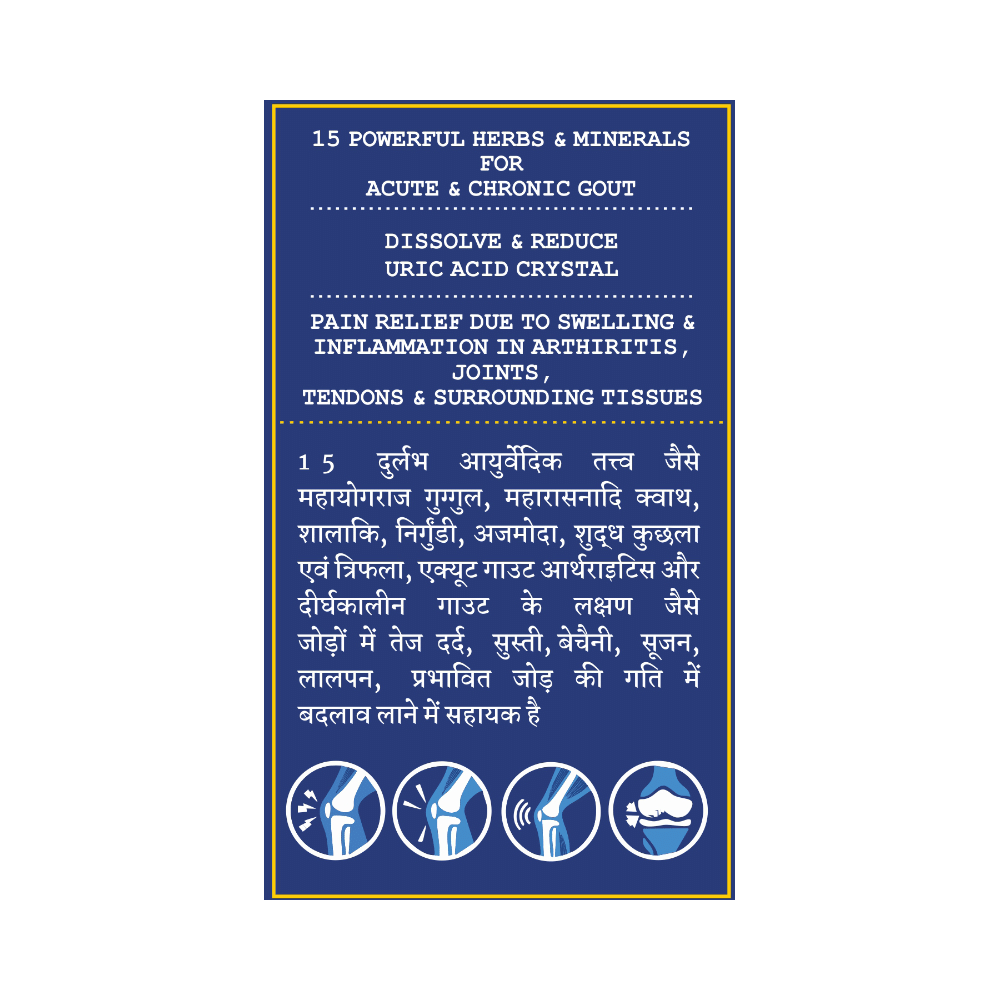 Dr. Veda's Gout Gold Capsule - Image 3