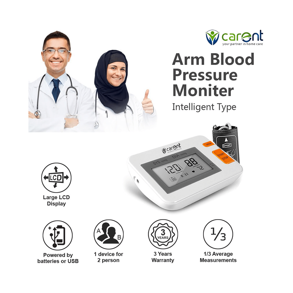 Carent B 71 Arm Blood Pressure Monitor Intelligent Type White - Image 10