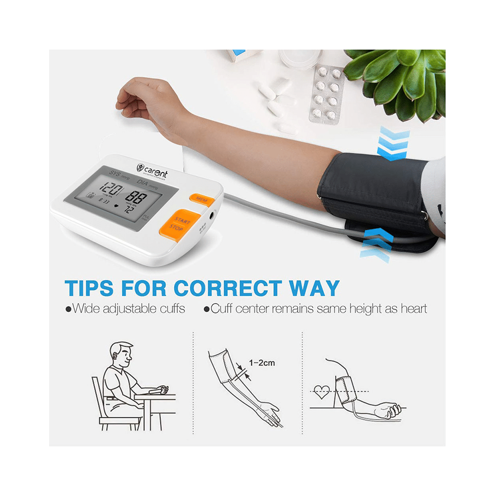 Carent B 71 Arm Blood Pressure Monitor Intelligent Type White - Image 8