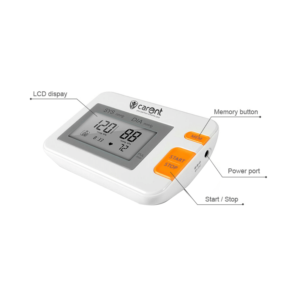 Carent B 71 Arm Blood Pressure Monitor Intelligent Type White - Image 4